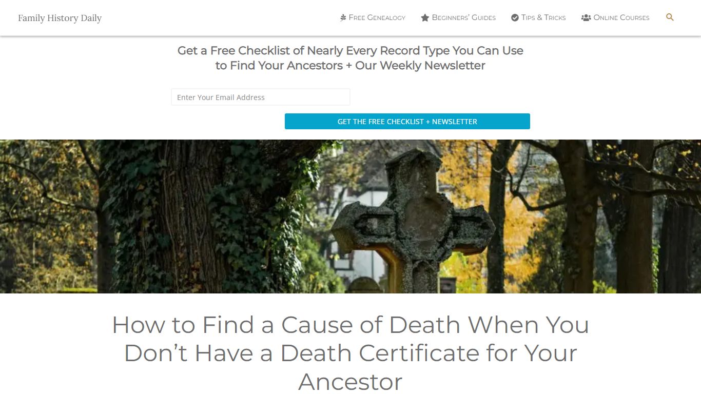 How to Find a Cause of Death When You Don't Have a Death Certificate ...